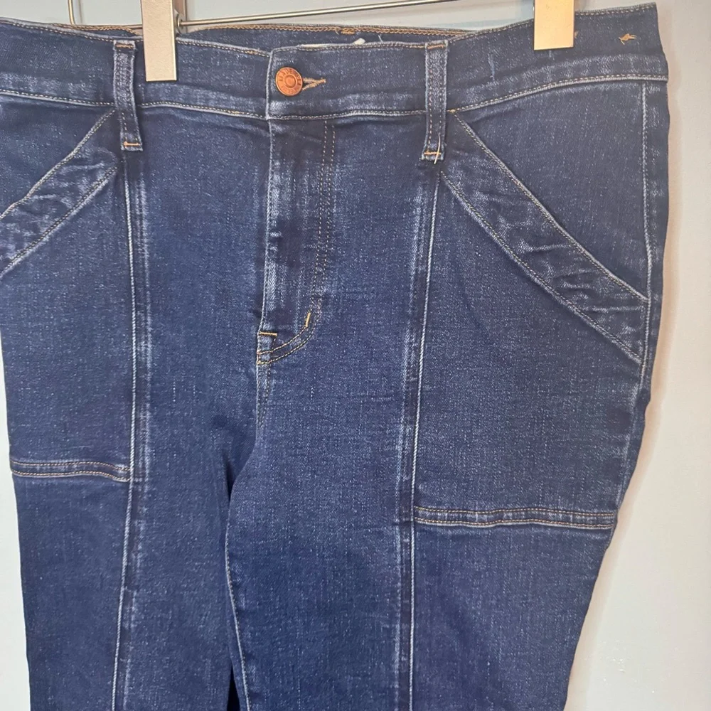 Madewell Mid Rise Kick Out Crop Jeans in Luana Wash Seam Edition Size 30 - Picture 6 of 14